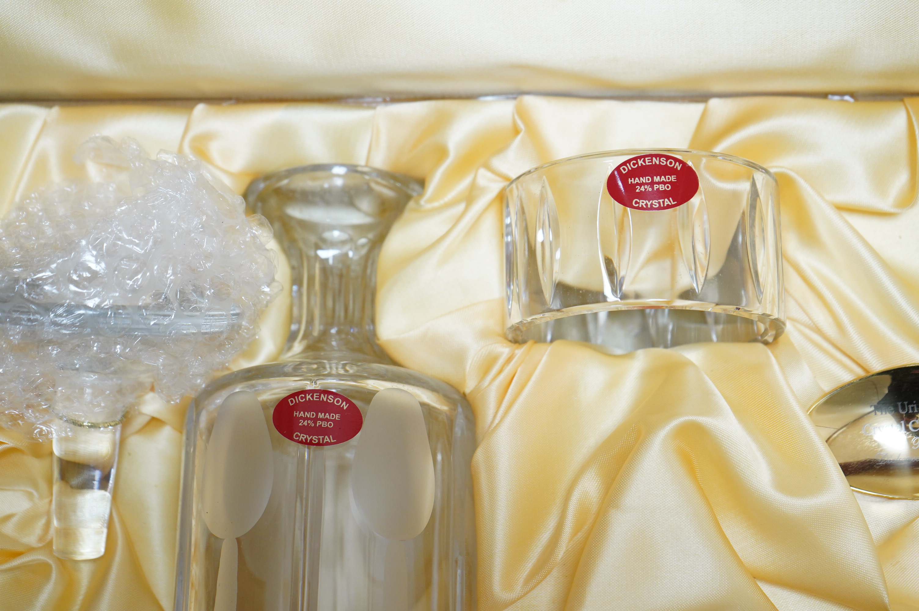 The Uri Geller Crystal Collection - three cased sets by Dickenson Crystal